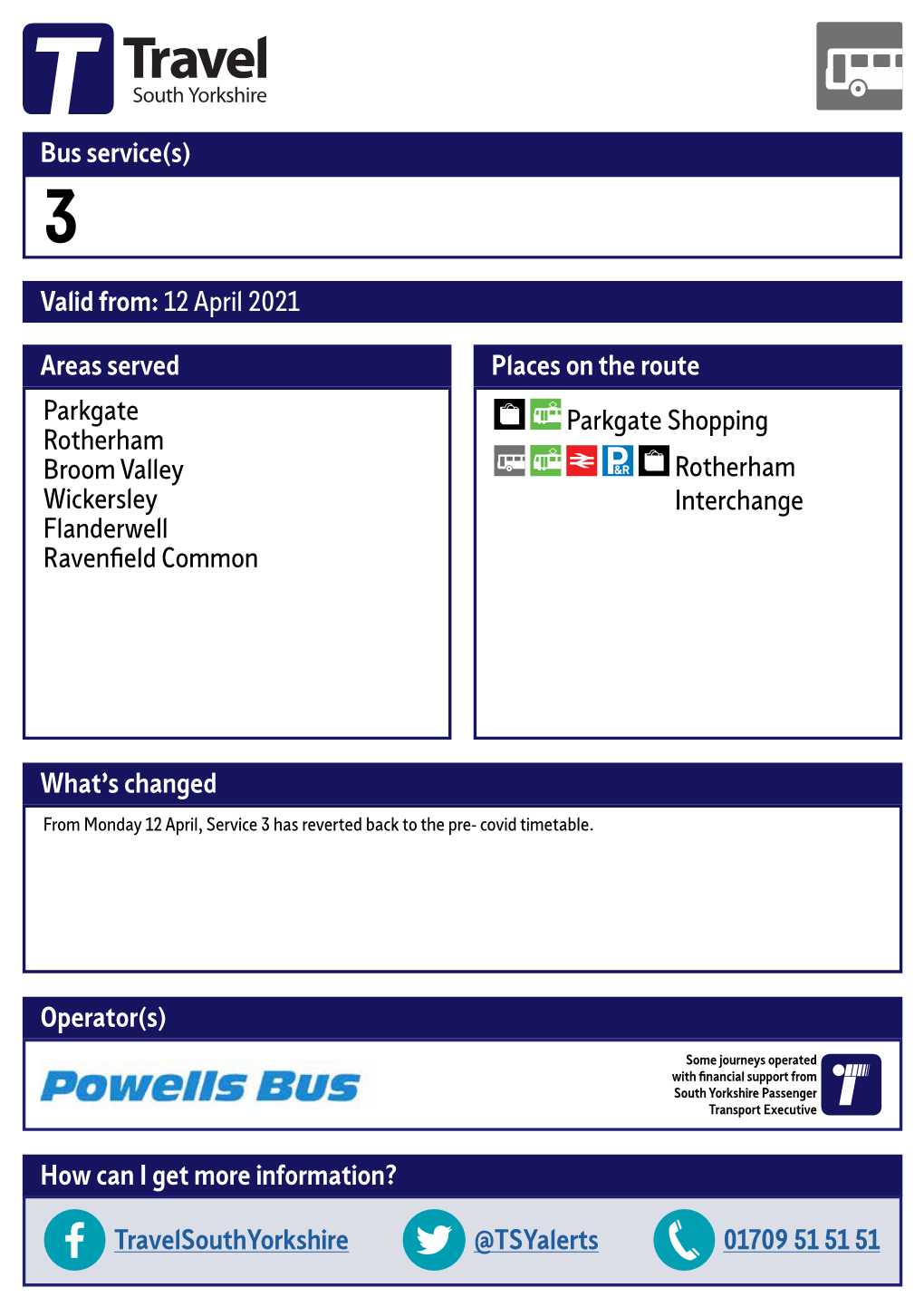 Valid From: 12 April 2021 Bus Service(S