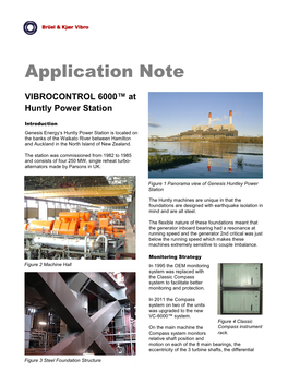 Application Note VC6000 at Huntly Power Station