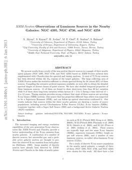 XMM-Newton Observations of Luminous Sources in the Nearby