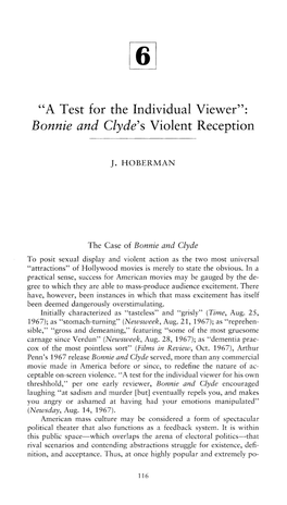 Bonnie and Clyde's Violent Reception