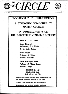 Roosevelt in Perspective