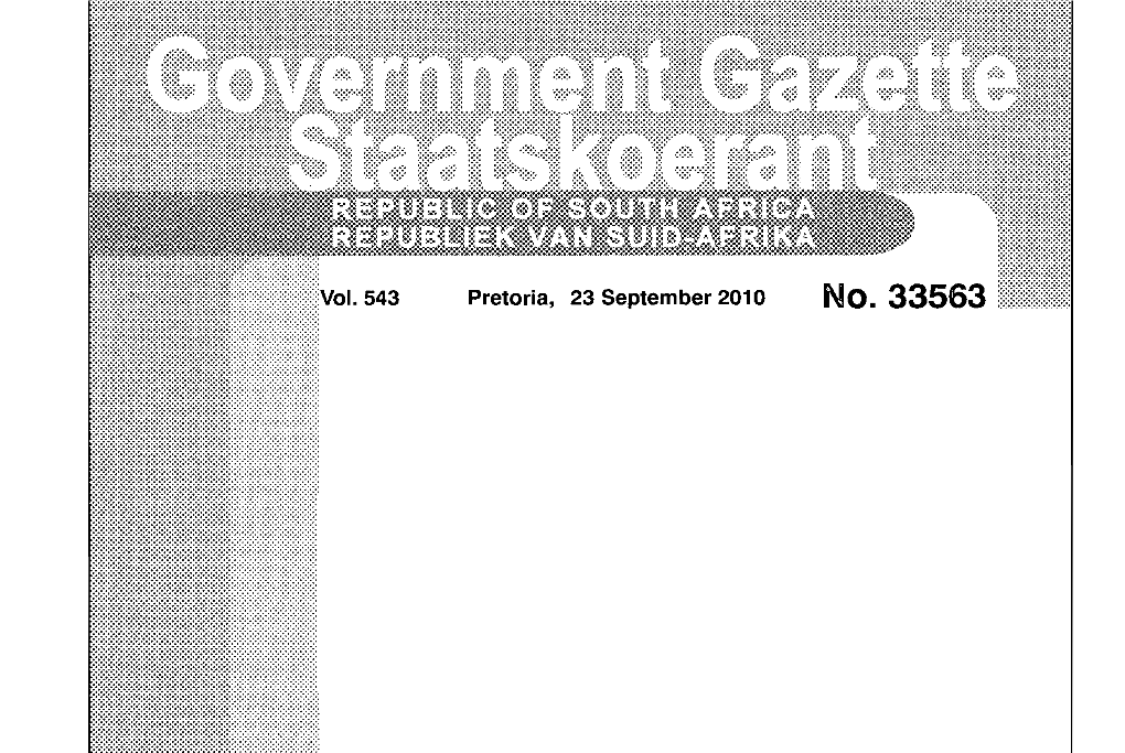 · 543 Pretoria, 23 September 2010 2 No