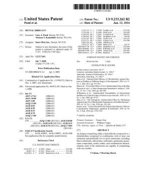 (12) United States Patent (10) Patent No.: US 9.233,262 B2 Pond Et Al