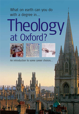 Theology at Oxford?