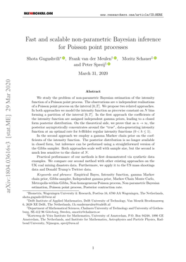 Fast and Scalable Non-Parametric Bayesian Inference for Poisson Point Processes