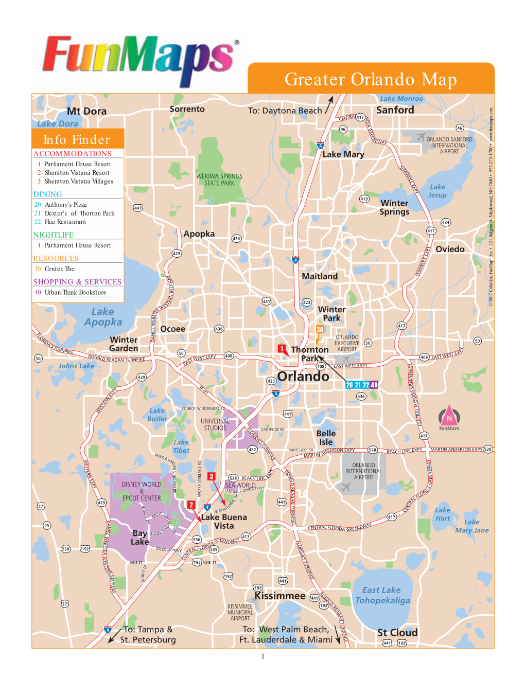 Greater Orlando Map