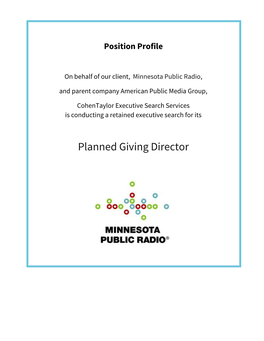Planned Giving Director