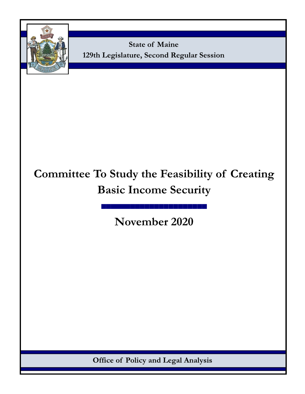 Committee to Study the Feasibility of Creating Basic Income Security