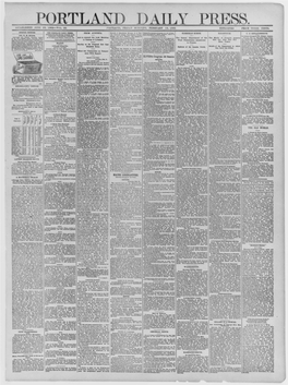 Portland Daily Press: January 05,1885