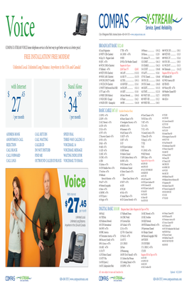 Channels and Rates Guide with Residential Internet and Voice