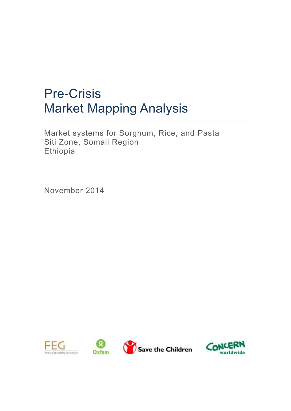 Pre-Crisis Market Mapping Analysis