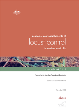 Economic Costs and Benefits of Locust Control in Eastern Australia