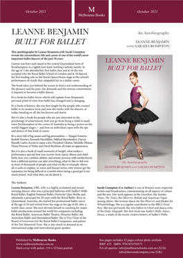 Leanne Benjamin Built for Ballet