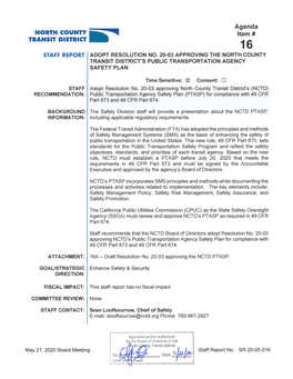 016 Adopt Res 20-03 Approve NCTD PTASP[Icon]