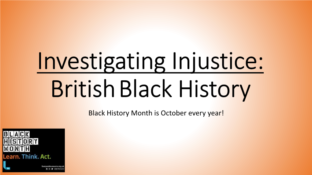 0 British Black History Week 2