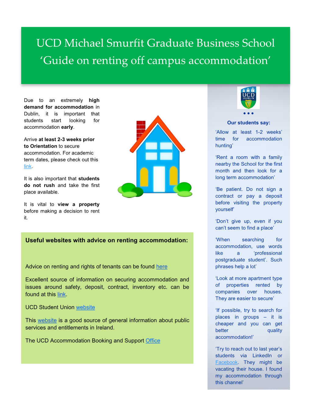 Guide on Renting Off Campus Accommodation’