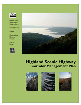 Highland Scenic Highway Corridor Management Plan