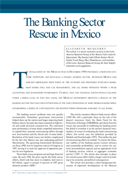 The Banking Sector Rescue in Mexico