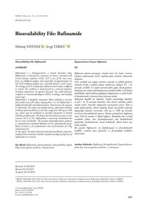 Bioavailability File: Rufinamide