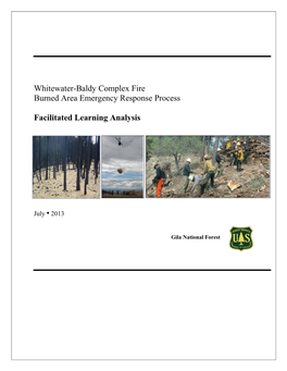 Whitewater-Baldy Complex Fire Burned Area Emergency Response Process