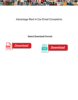 Advantage Rent a Car Email Complaints