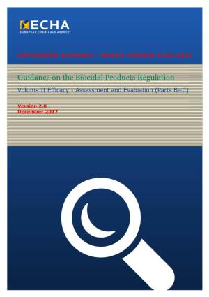 Guidance on the Biocidal Products Regulation