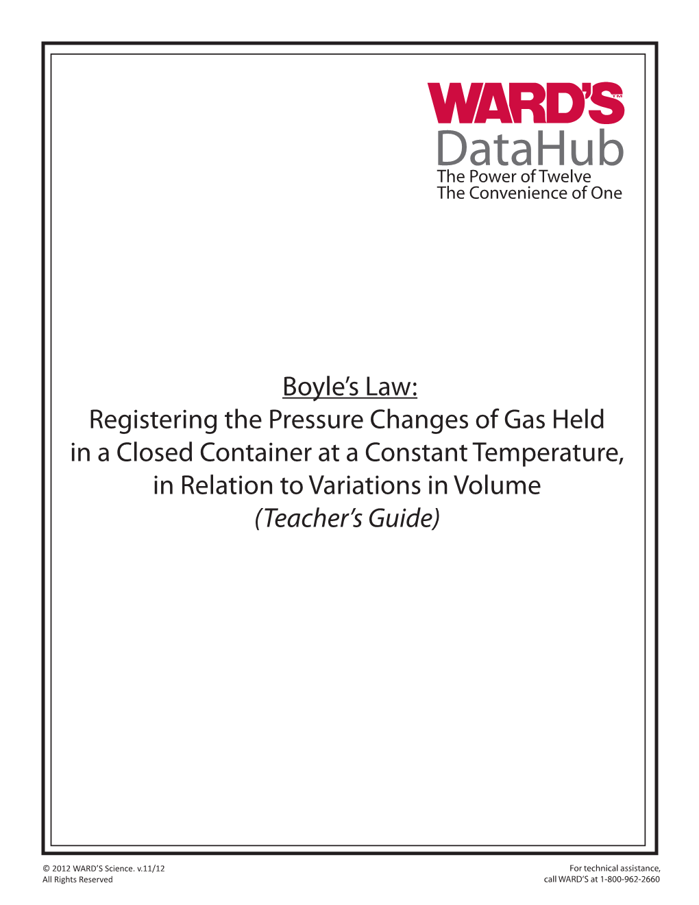Boyle's Law: Registering the Pressure Changes of Gas Held in a Closed