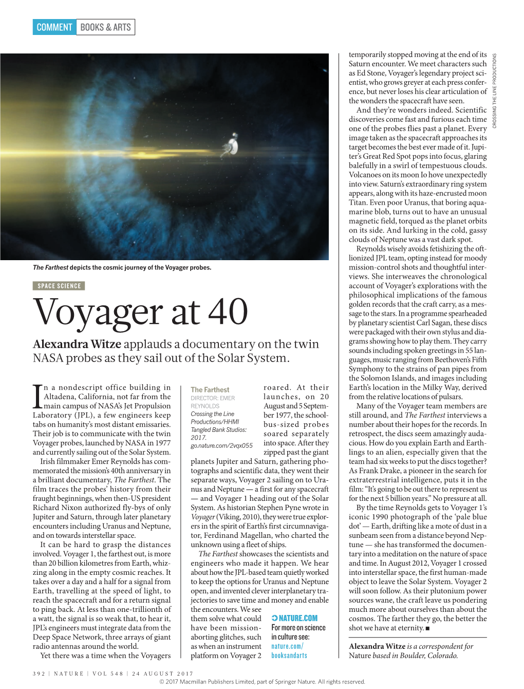 Voyager at 40 by Planetary Scientist Carl Sagan, These Discs Were Packaged with Their Own Stylus and Dia- Grams Showing How to Play Them