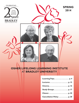Spring 2014 Osher Lifelong Learning Institute At