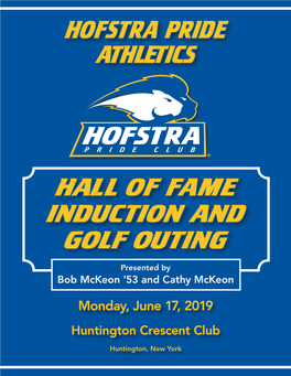 Hofstra Pride Athletics Hall of Fame Induction and Golf Ou Ting