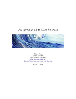 An Introduction to Data Sciences