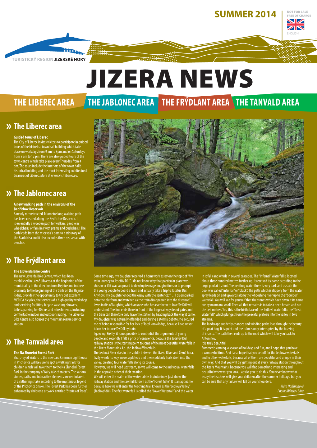 Jizera News the Liberec Area the Jablonec Area the Frýdlant Area the Tanvald Area