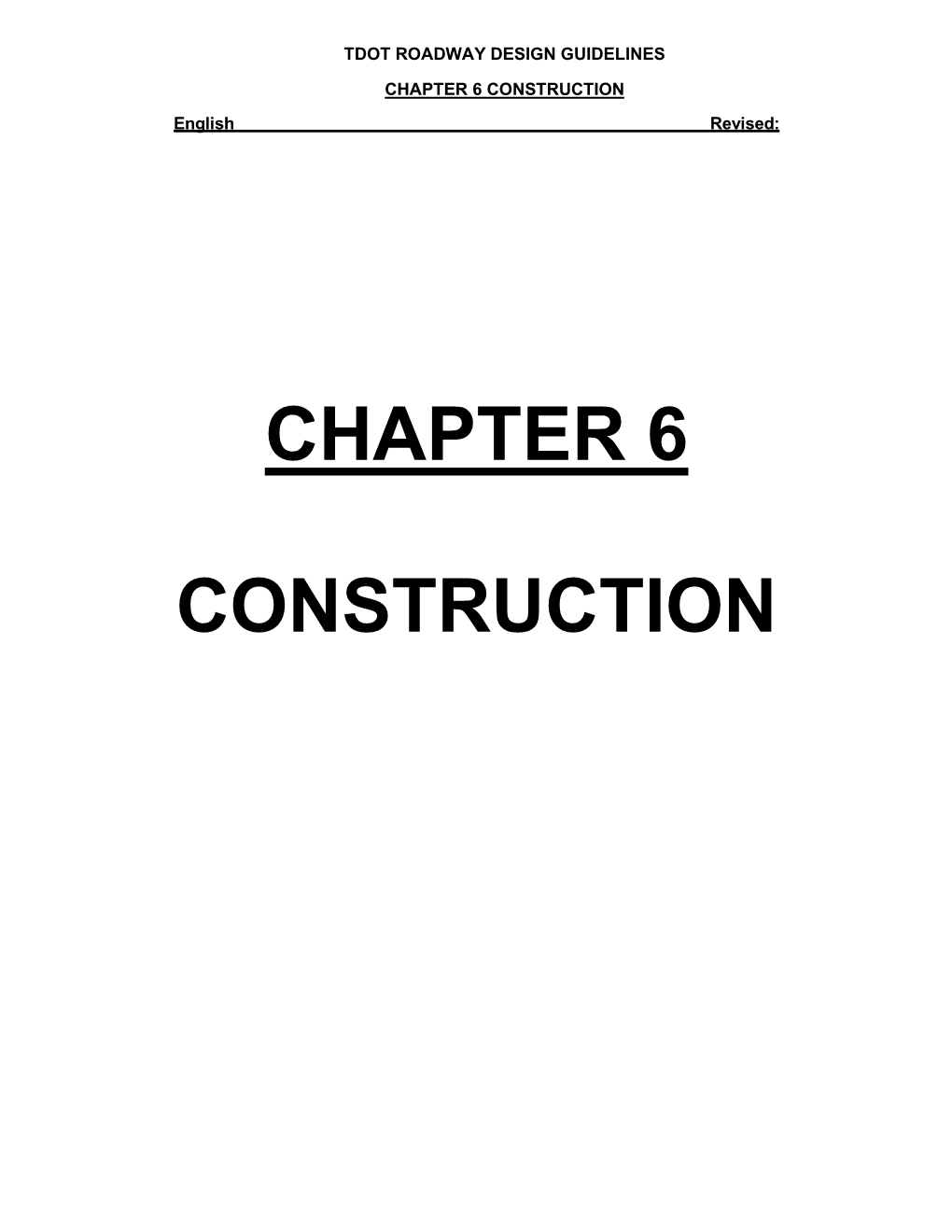 CHAPTER 6 CONSTRUCTION English Revised