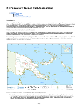 2.1 Papua New Guinea Port Assessment