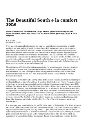 The Beautiful South E La Comfort Zone