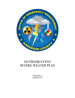 Outdoor Event Severe Weater Plan