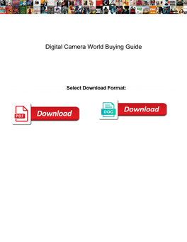 Digital Camera World Buying Guide