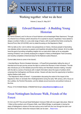 What We Do Best Edward Hammond – a Budding Young Historian Great