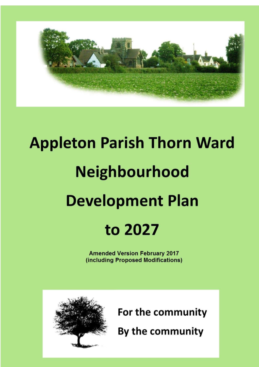 Adopted Appleton Thorn Neighbourhood Development Plan