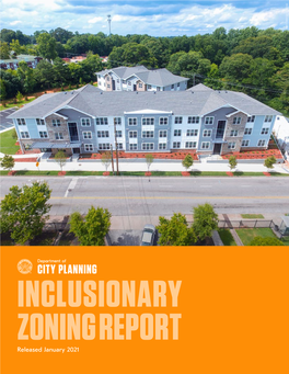 INCLUSIONARY ZONING REPORT Released January 2021