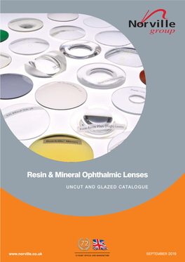 Resin & Mineral Ophthalmic Lenses