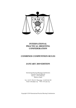 IPSC Combined Competition Rules, January 2019 Edition I