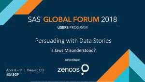 Persuading with Data Stories: Is Jaws Just Misunderstood?