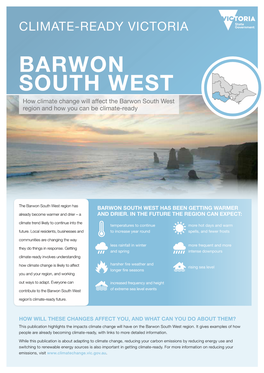 Climate Ready Barwon South West
