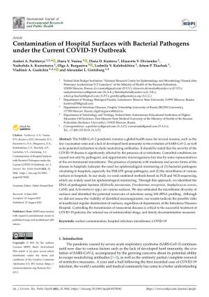 Contamination of Hospital Surfaces with Bacterial Pathogens Under the Current COVID-19 Outbreak