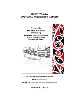 Cultural Assessment Report – Ngati Te