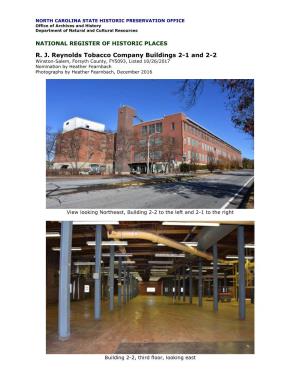 R. J. Reynolds Tobacco Company Buildings 2-1 And