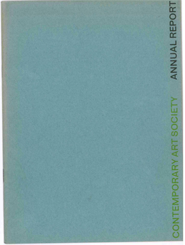Contemporary Art Society Annual Report 1957-58