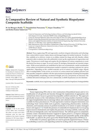 A Comparative Review of Natural and Synthetic Biopolymer Composite Scaffolds