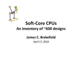 Soft-Core Cpus an Inventory of ~600 Designs